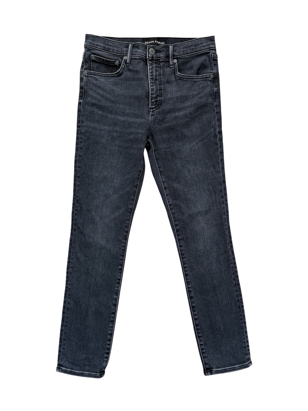 Aritzia Denim Forum The Lola Mid Rise Skinny Grey Black Jeans 28 Length Size 27